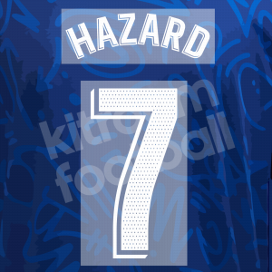 2021-22 Real Madrid Name Set La Liga Repro - #7 HAZARD (White)