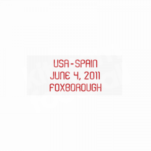 2011 Spain Match Day Transfer MDT Patch vs USA Repro