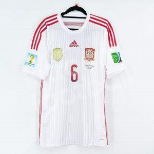 2014 World Cup Spain Third Player Issue Shirt #6 A. INIESTA Adizero *New* 6-M - Image 3