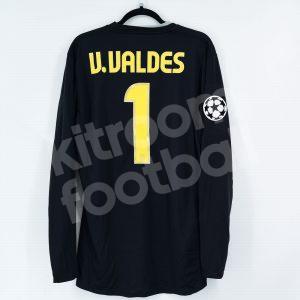2008-09 Barcelona Player Issue Goalkeeper Shirt #1 V. VALDES *New* XL Final Champions League 2009 Rome - Image 1