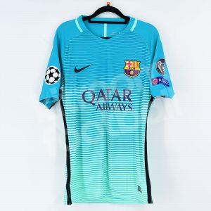 2016-17 Barcelona Player Issue Third Shirt #11 A. INIESTA Match Un Worn Champions League - Image 3