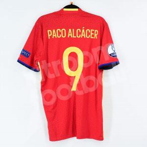 EURO 2016 Spain Home Shirt #9 PACO ALCÁCER *New* M Adidas