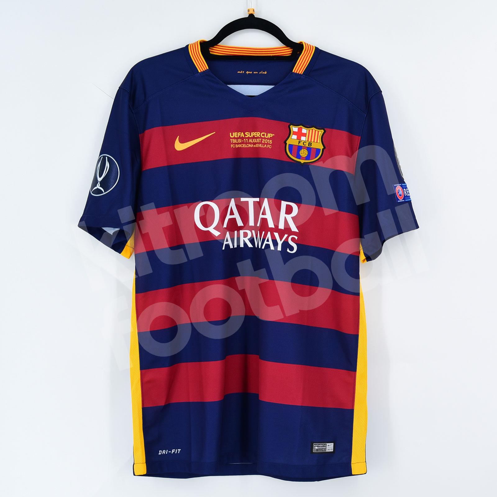 2015-16 Barcelona Home Shirt Nike #10 MESSI *New* M UEFA Supercup