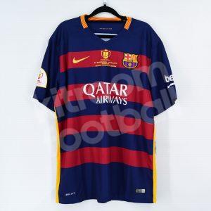 2015-16 Barcelona Home Shirt Nike #10 MESSI (Very Good) XL Final Copa del Rey - Image 3
