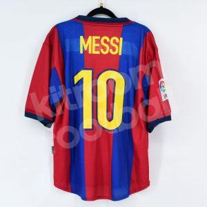 1998-99 Barcelona Home Shirt #10 MESSI (Fair) M