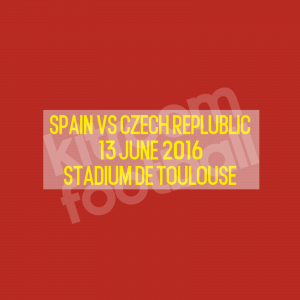 UEFA Euro 2016 Spain Match Detail Transfer MDT Patch vs Czech Repro