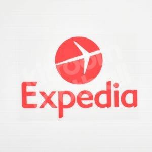 Original Player Issue Liverpool Expedia Sponsor Patch Red