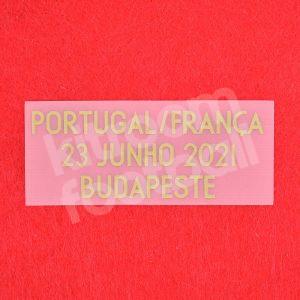 Original Player Issue EURO 2020-21 Portugal Match Day Transfer MDT Patch vs France