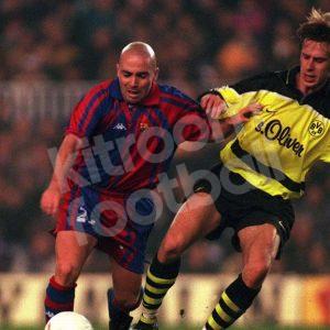 1997-98 Barcelona Home Shirt #23 DE LA PEÑA Champions League Kappa - Image 6