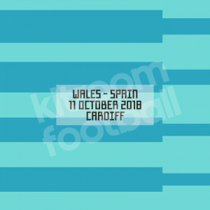 2018 Spain Match Detail MDT Patch Friendly vs Wales (GK Black)