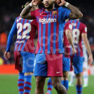 2021-22 Barcelona Home Player Issue Shirt #9 MEMPHIS Match Un Worn Liga - Image 5