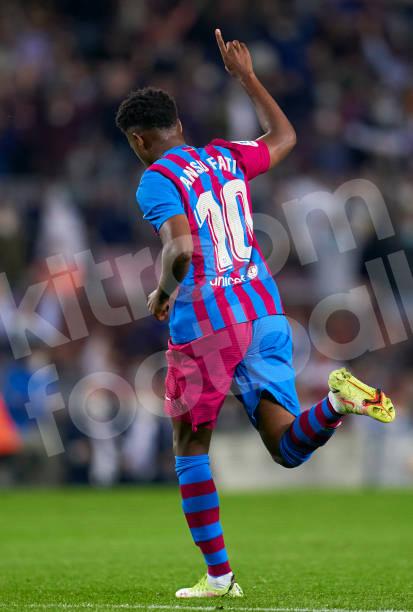 2021-21 Barcelona Home Match Shirt #10 ANSU FATI *New* M La Liga