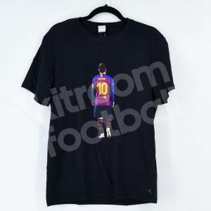 Camiseta MESSI 10 t-shirt Barcelona Black Cotton Size M Captain