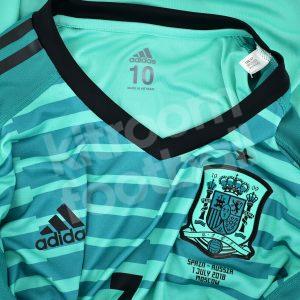 FIFA WORLD CUP 2018 Spain Goalkeeper Player Issue Shirt #1 DE GEA vs Russia *New* Size 10 - Image 4