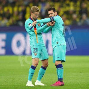 Set Barcelona Captain Armband MESSI Match Worn UEFA Champions League Brazalete Capitan - Image 4