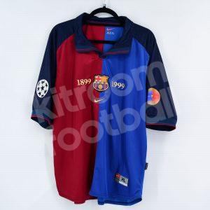 1999-00 Barcelona Home Shirt #21 LUIS ENRIQUE Centenario CL Nike (Very Good) XL - Image 3