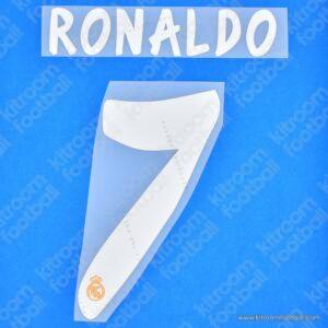 2013-14 Real Madrid Third Name Number Set #7 RONALDO Repro