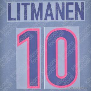 1999-00 Barcelona Home Name Number Set #10 LITMANEN Repro