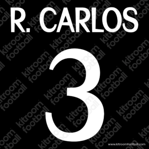 1998-00 Real Madrid Away & Third Name Set #3 Roberto CARLOS v2 (Repro) - Image 1
