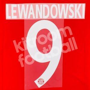 2013-15 Bayern Munich Home Name Number Set #9 LEWANDOWSKI Repro