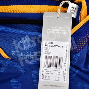 2021-22 Real Madrid Away Match Authentic Shirt #4 ALABA *BNWT* M L/S La Liga - Image 4