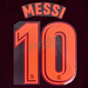 Original Player Issue 2017-18 Barcelona Third #10 MESSI Name Number Set Avery