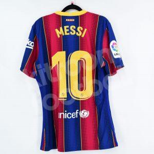 2020-21 Barcelona Home Shirt #10 MESSI Match Issued Un Worn La Liga