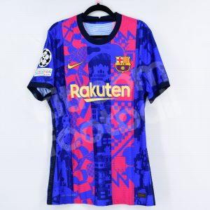 2021-22 Barcelona Home Shirt #21 F. DE JONG Match Issued Un Worn Champions League vs Dinamo - Image 3