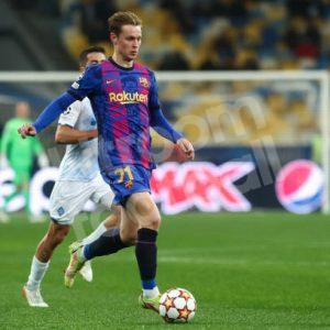 2021-22 Barcelona Home Shirt #21 F. DE JONG Match Issued Un Worn Champions League vs Dinamo - Image 5