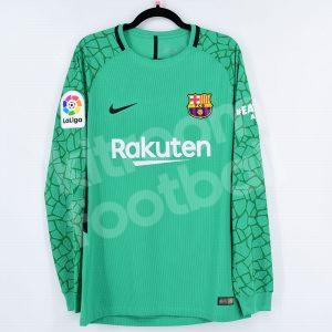 2017-18 Barcelona GK Shirt #1 TER STEGEN Match Issued Un Worn La Liga vs Real Madrid - Image 3