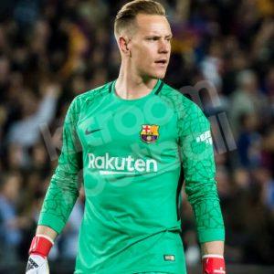 2017-18 Barcelona GK Shirt #1 TER STEGEN Match Issued Un Worn La Liga vs Real Madrid - Image 5