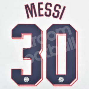 2021-22 UEFA Champions League PSG Fourth Name Set #30 MESSI (Repro) - Image 3
