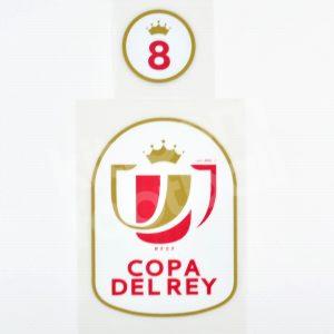 Original Player Issue 2020-21 Copa del Rey + 8 Valencia Badge Set