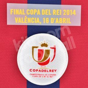 Final Copa del Rey 2014 Patch Barcelona vs Real Madrid Badge Repro