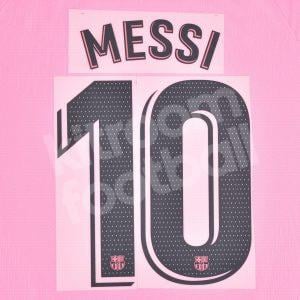 2020-21 Barcelona Third Name Number Set #10 MESSI La Liga Repro