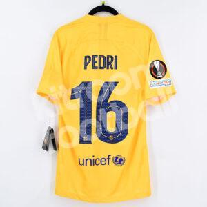 2021-22 Barcelona Senyera Shirt #16 PEDRI *BNWT* S Europa League