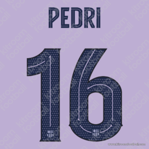 2021-22 Barcelona Cup Away Name Set #16 PEDRI (Repro)