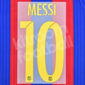 2015-17 Barcelona Home Name Number Set #10 MESSI Repro
