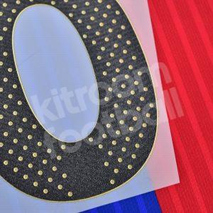 2015-17 Barcelona Home Name Number Set #8 A. INIESTA Repro - Image 3