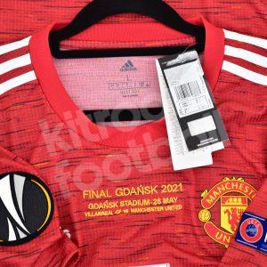 Manchester United Authentic Shirt #7 CAVANI Final Uefa Europa League 2021 Gdansk *New* L - Image 4