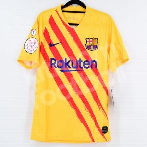 2021-22 Barcelona Senyera Shirt #6 RIQUI PUIG *New* S Copa del Rey vs Linares - Image 3
