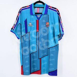 1995-96 Barcelona Away Shirt Kappa #9 KODRO (Good) L - Image 3