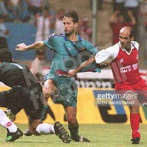 1995-96 Barcelona Away Shirt Kappa #9 KODRO (Good) L - Image 4
