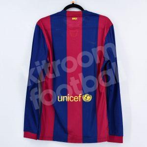 2014-15 Barcelona Player Issue Home Shirt *New* M Long Sleeves - Image 3