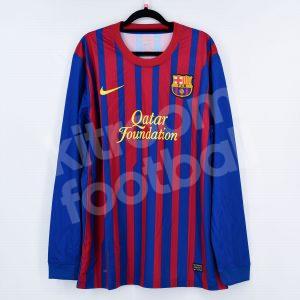 Official 2011-12 Barcelona Home Long Sleeve Shirt (Nike) (Size L)