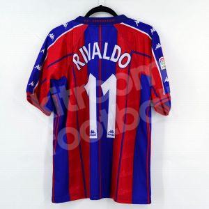 1997-98 Barcelona Home Shirt #11 RIVALDO Player Issue (Very Good) M - Image 1