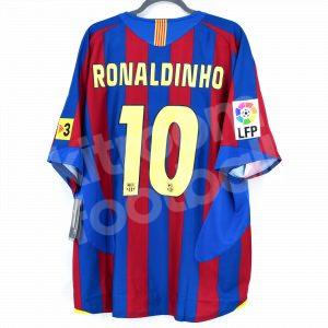 2005-06 Barcelona Home Shirt #10 RONALDINHO Nike BNWT XL