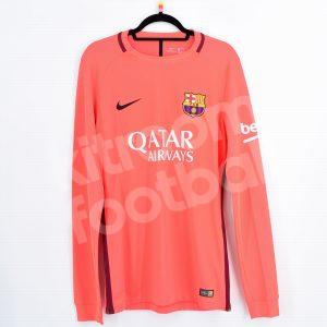 2016-17 Barcelona Player Issue Goalkeeper Orange Shirt *New* BEKO L LS