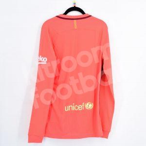 2016-17 Barcelona Player Issue Goalkeeper Orange Shirt *New* BEKO M LS - Image 3