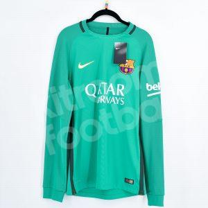 2016-17 Barcelona Player Issue Goalkeeper Green Shirt *New* Beko M LS